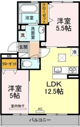 プランドール大髙Ⅰの物件間取画像